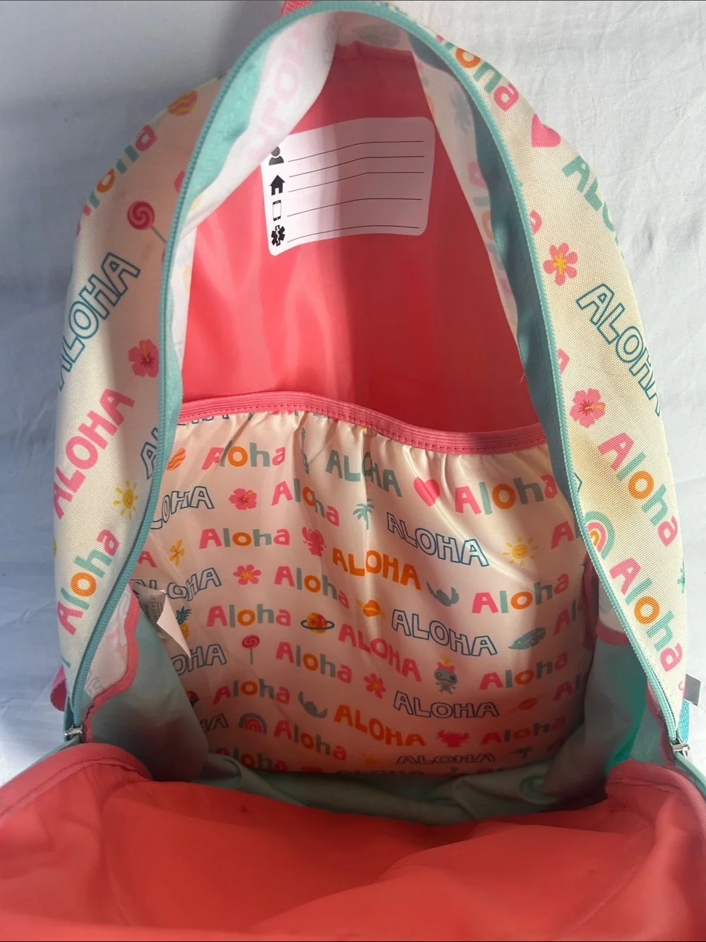 Disney Iridescent Pink & Teal Lilo & Stitch Kids Backpack